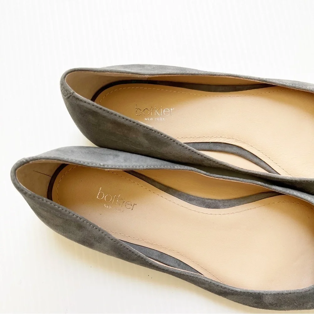 Botkier- Grey Annika Pointed Toe Suede Flats Size 6